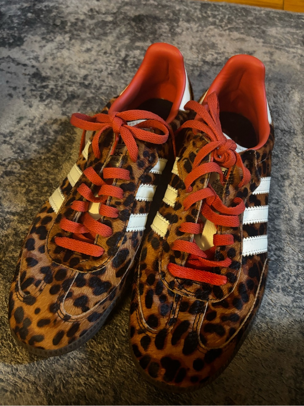 Adidas Samba OG Red Leopard White - Women’s Size 10 - Picture 7 of 7